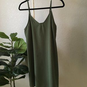Forest Green slip dress